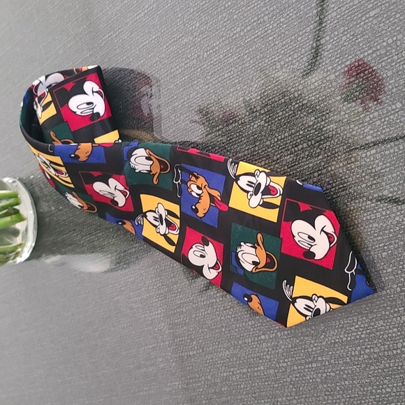 Vintage Balancine Hot Cakes Disney Mickey Mouse Donald Duck Filmstrip Retro Tie - Picture 3 of 10